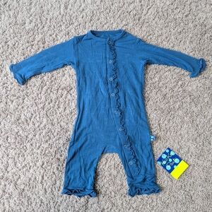 Kickee Pants Snap Romper w/ Ruffles 0-3